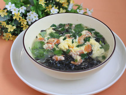 海米紫菜蛋汤